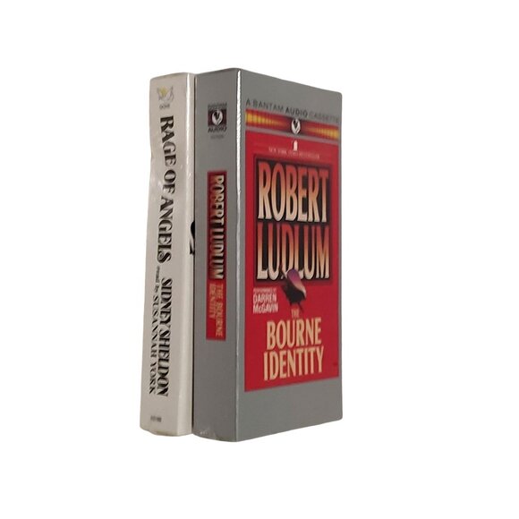 Sidney Sheldons Rage Of Angels & Robert Ludlums Bourne Identity Audio Cassette - Picture 6 of 7